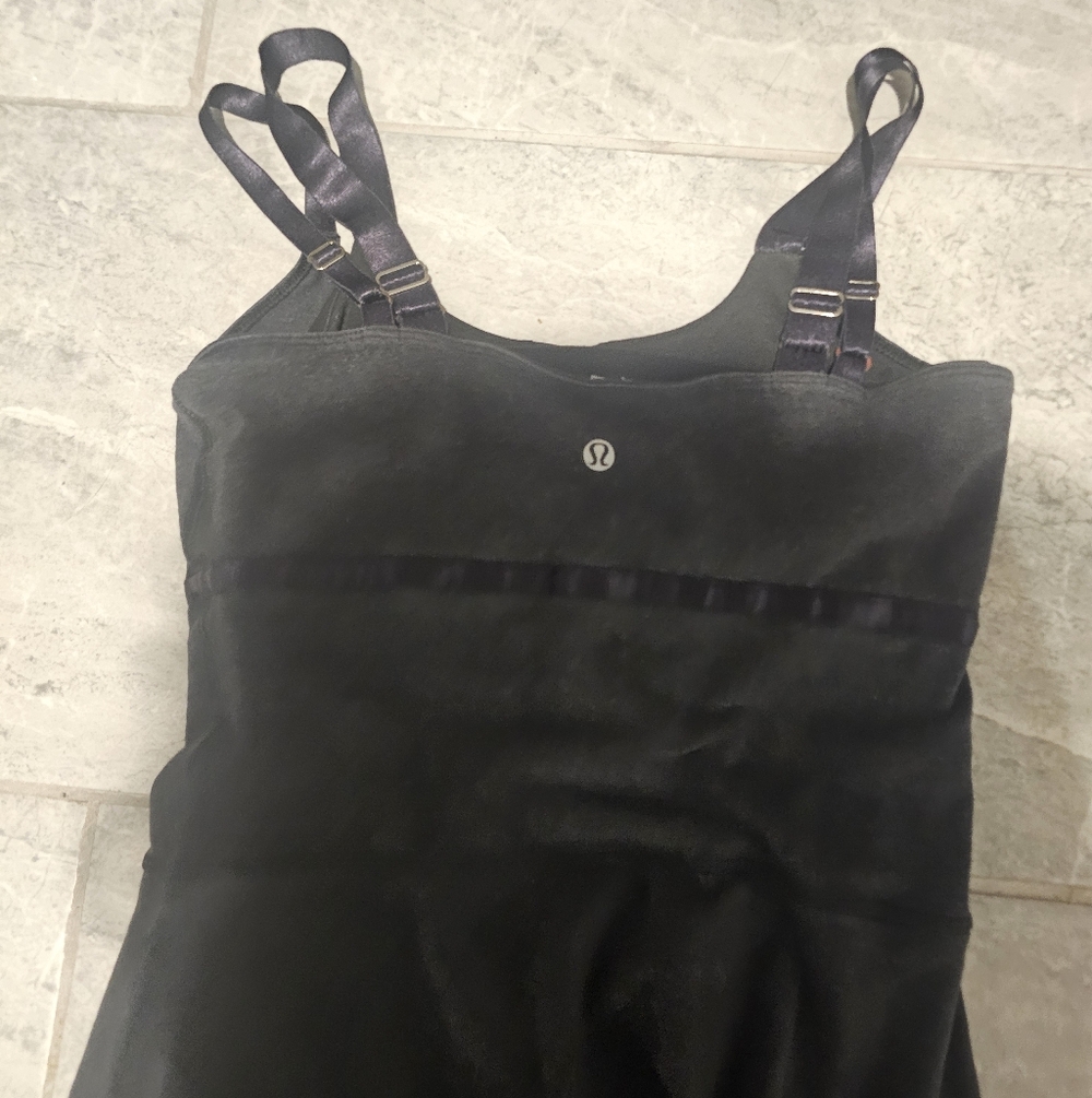 Lululemon Black Double Lined Adjustable Strap Spo… - image 3